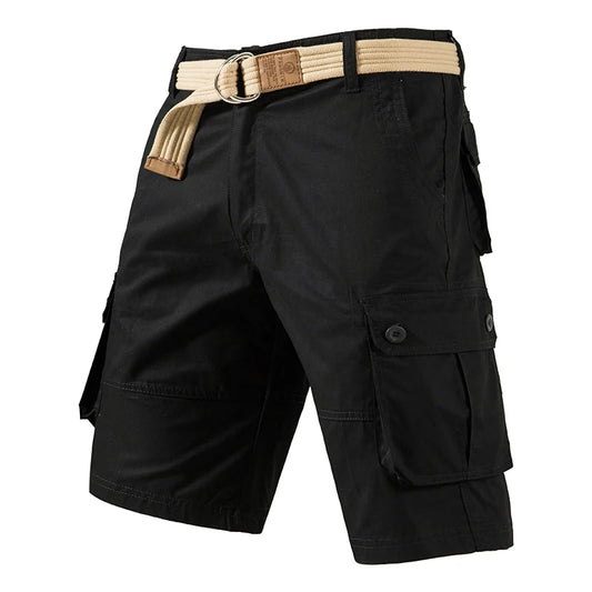 Eclano Men’s Cargo Knee Shorts – Plus Size Cotton