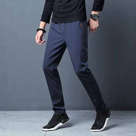 Eclano Men’s Casual Stretch Slim Fit Jogger Pants – Elastic Waist