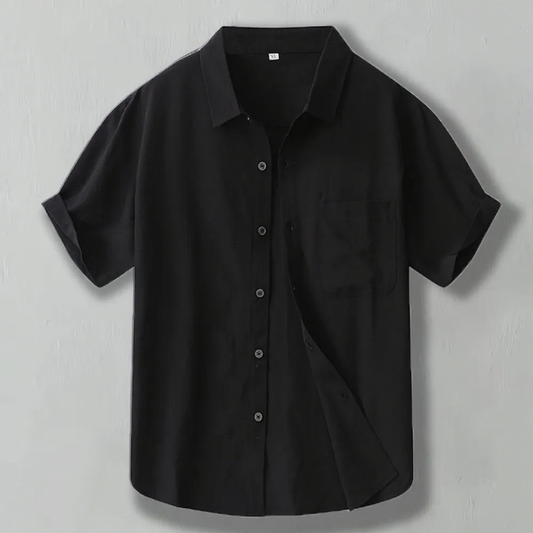 Eclano Men’s Anti-Wrinkle Short Sleeve Shirt Slim Fit with Pocket