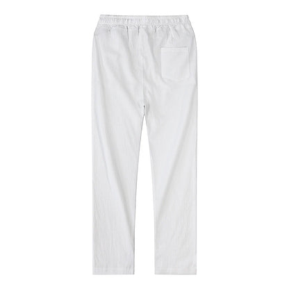 Eclano Men’s Cotton & Linen Pants – Breathable Casual Wear for Spring/Autumn