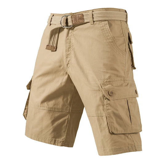 Eclano Men’s Cargo Knee Shorts – Plus Size Cotton