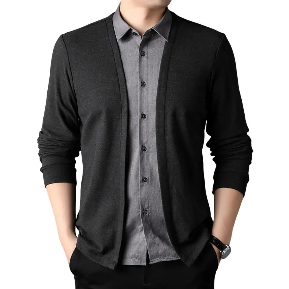 Men’s Cardigan with Traditional Collar – Casual and Sophisticated Style
