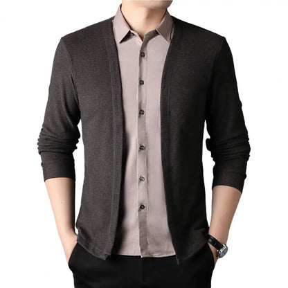 Men’s Cardigan with Traditional Collar – Casual and Sophisticated Style