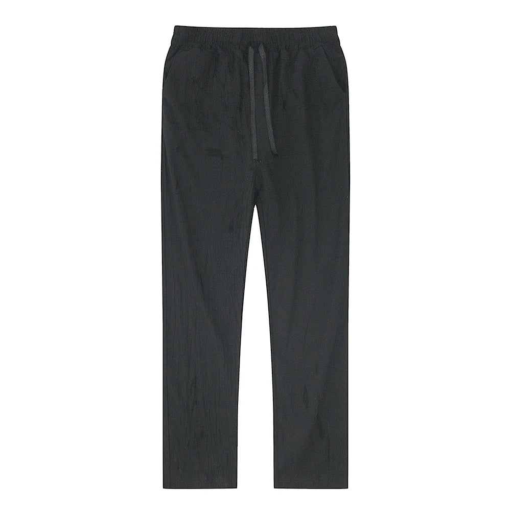 Eclano Men’s Cotton & Linen Pants – Breathable Casual Wear for Spring/Autumn