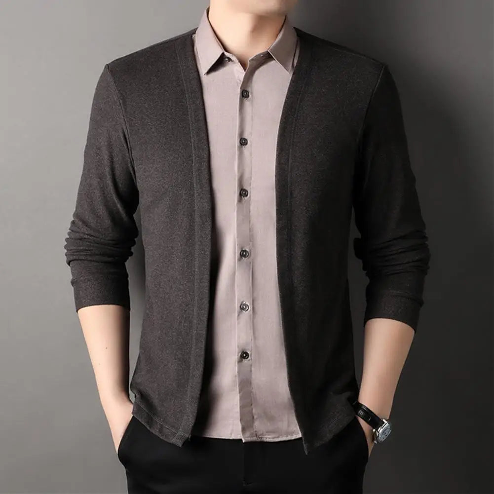 Men’s Cardigan with Traditional Collar – Casual and Sophisticated Style