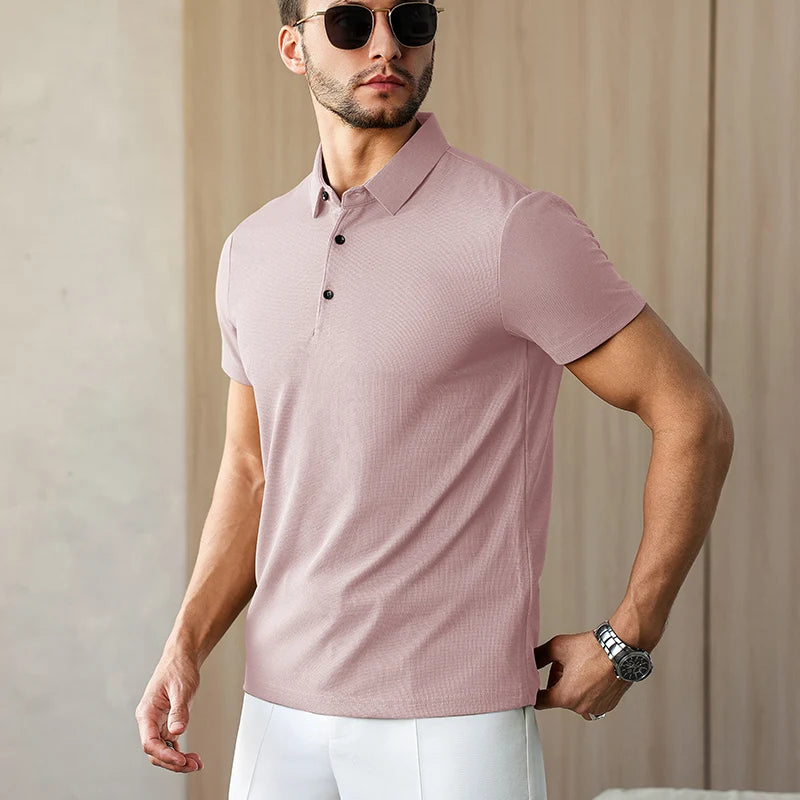 Eclano Men’s Business Casual Polo Shirt