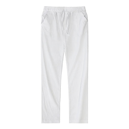 Eclano Men’s Cotton & Linen Pants – Breathable Casual Wear for Spring/Autumn