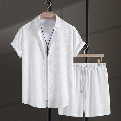 Eclano Men’s 2-Piece Set – Short Sleeve Shirt & Shorts