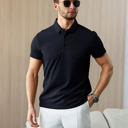 Eclano Men’s Business Casual Polo Shirt