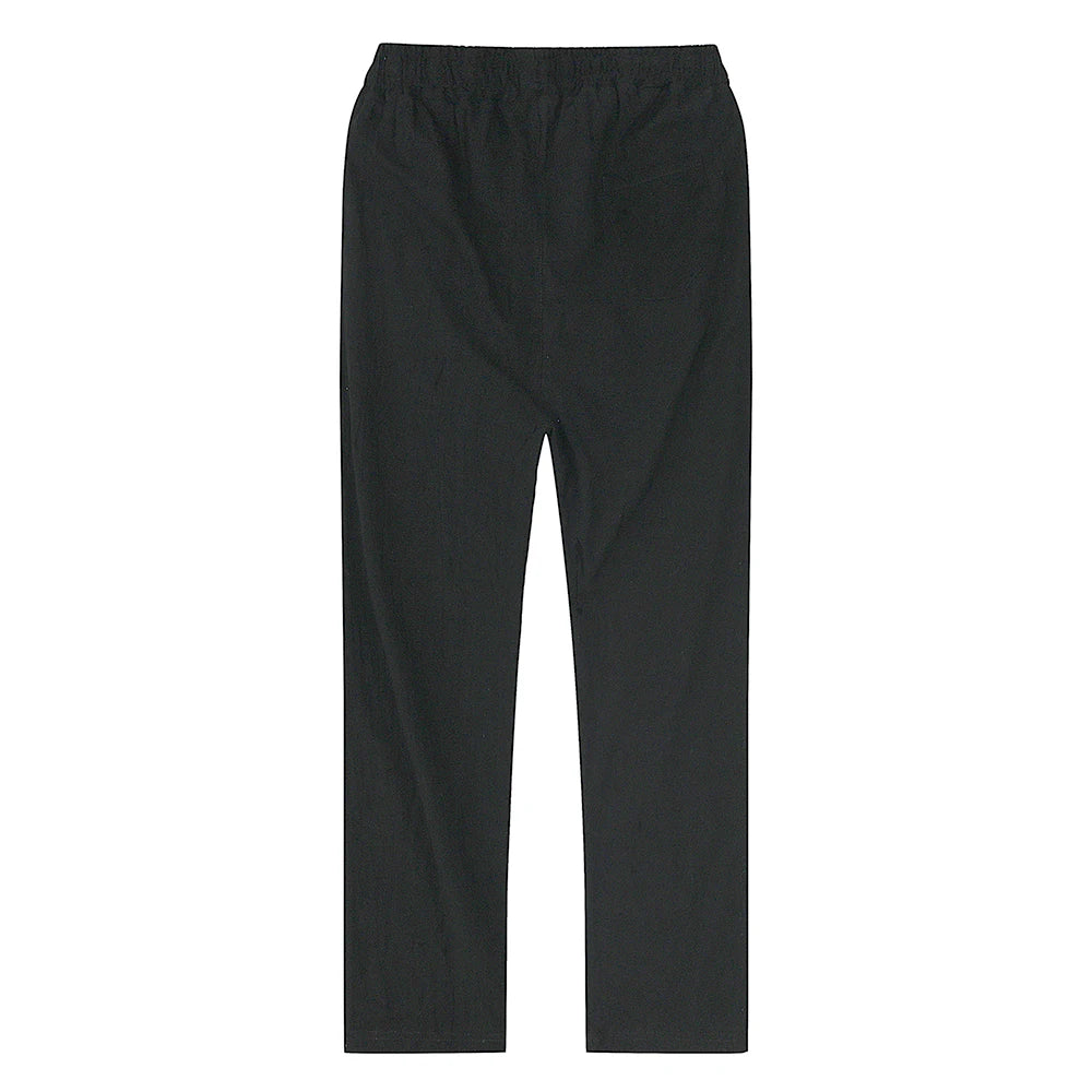 Eclano Men’s Cotton & Linen Pants – Breathable Casual Wear for Spring/Autumn