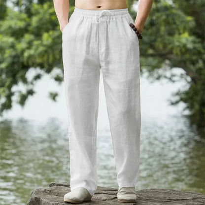 Eclano Men’s Beach Jogger Pants – Cotton & Linen
