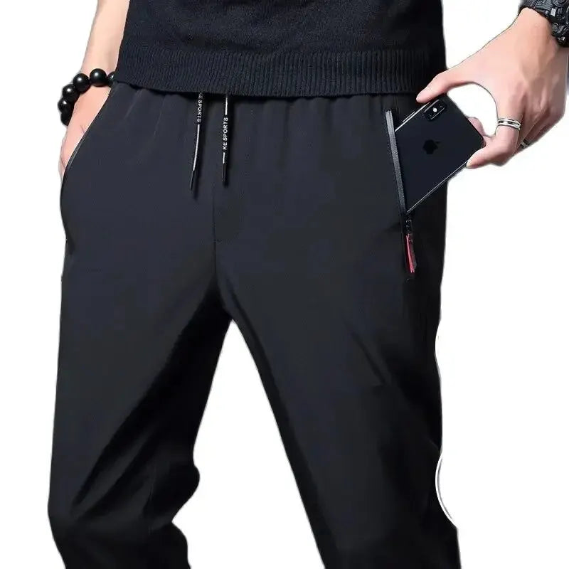 Eclano Men’s Casual Stretch Slim Fit Jogger Pants – Elastic Waist