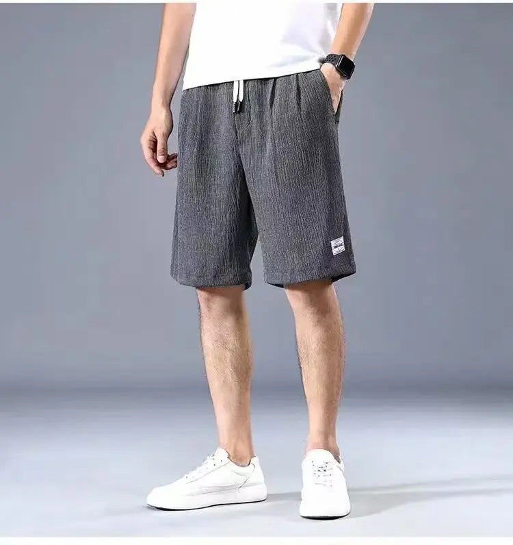 Eclano Men’s Silk Shorts – Loose Fit, Breathable with Drawstring Waist