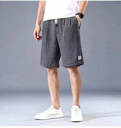 Eclano Men’s Silk Shorts – Loose Fit, Breathable with Drawstring Waist