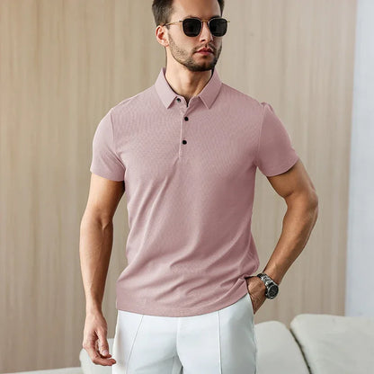 Eclano Men’s Business Casual Polo Shirt