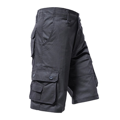 Eclano Men’s Cargo Knee Shorts – Plus Size Cotton