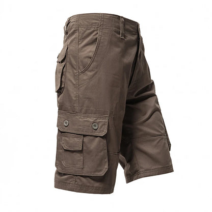 Eclano Men’s Cargo Knee Shorts – Plus Size Cotton