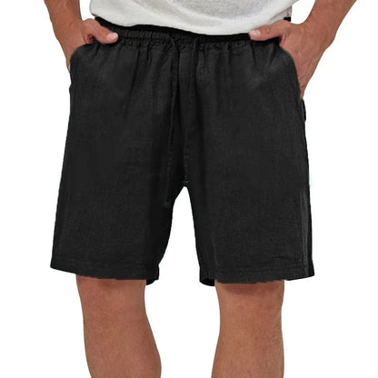 Eclano Men’s Cotton & Linen Shorts – Casual Lightweight Breathable Beachwear