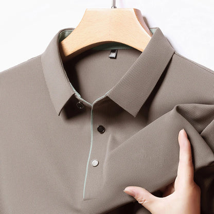 Eclano Men’s Long Sleeve Polo – Wrinkle-Resistant, Versatile Business Casual Top