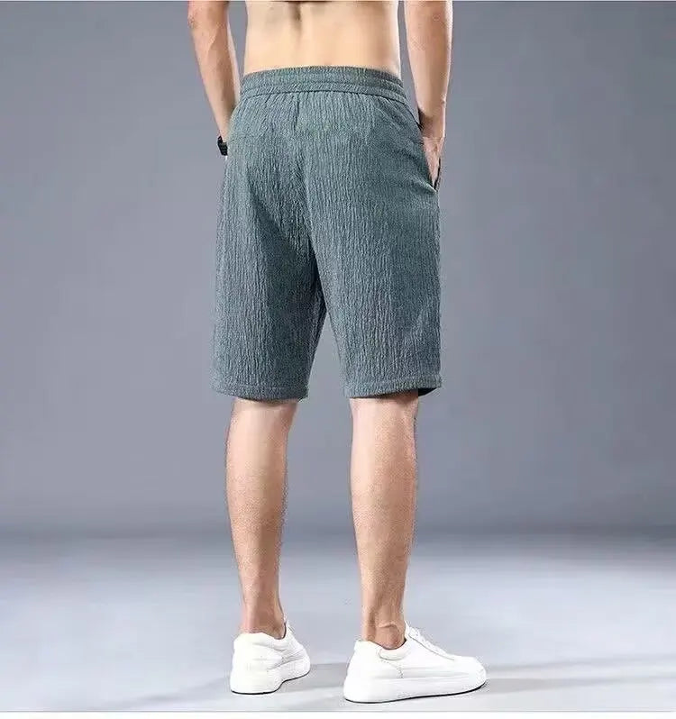 Eclano Men’s Silk Shorts – Loose Fit, Breathable with Drawstring Waist