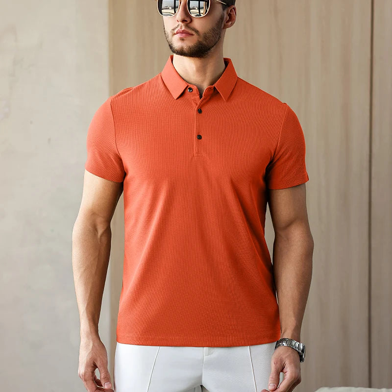 Eclano Men’s Business Casual Polo Shirt