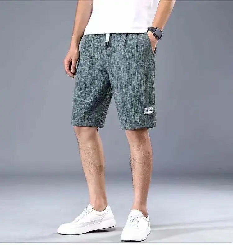 Eclano Men’s Silk Shorts – Loose Fit, Breathable with Drawstring Waist