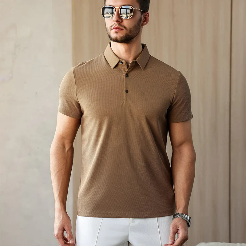 Eclano Men’s Business Casual Polo Shirt