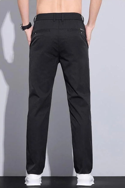 Eclano Men’s Casual Ice Silk Pants – Slim Fit Lightweight Breathable