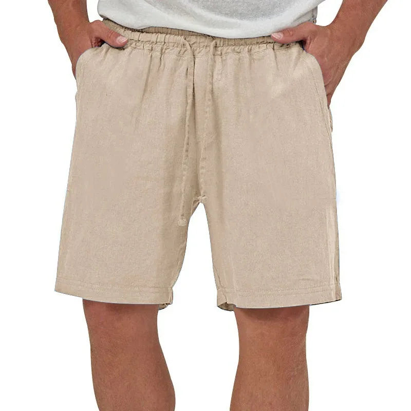 Eclano Men’s Cotton & Linen Shorts – Casual Lightweight Breathable Beachwear