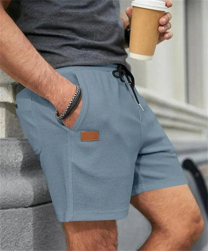 Eclano Men’s Casual Shorts – Breathable Polyester with Adjustable Drawstring