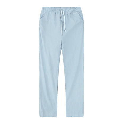 Eclano Men’s Cotton & Linen Pants – Breathable Casual Wear for Spring/Autumn