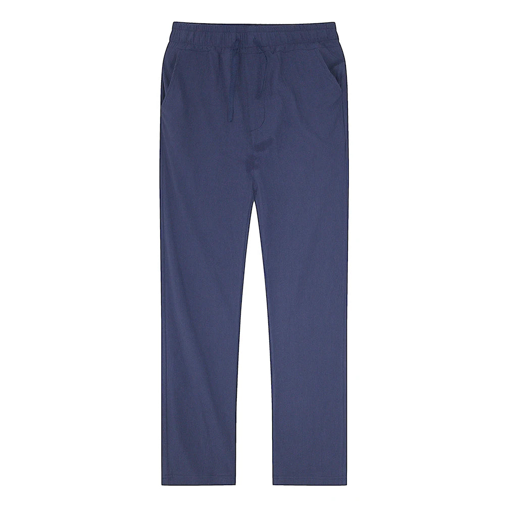 Eclano Men’s Cotton & Linen Pants – Breathable Casual Wear for Spring/Autumn