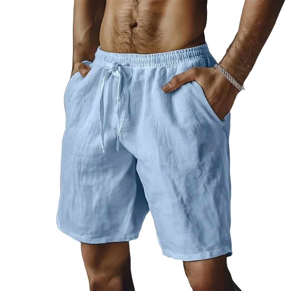 Eclano Men’s Summer Breathable Shorts – Lightweight Loose Fit with Drawstring