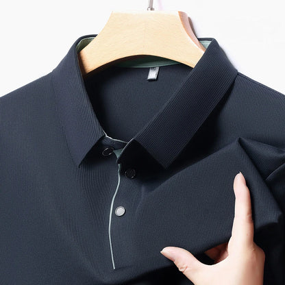 Eclano Men’s Long Sleeve Polo – Wrinkle-Resistant, Versatile Business Casual Top