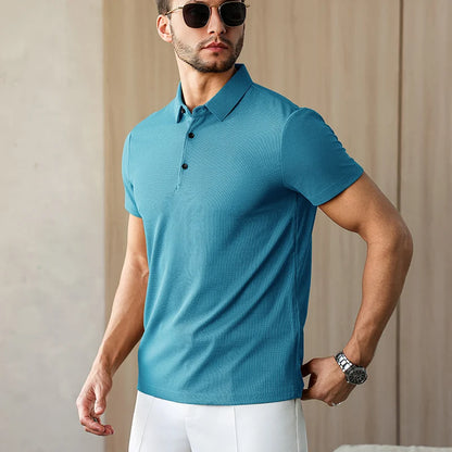 Eclano Men’s Business Casual Polo Shirt