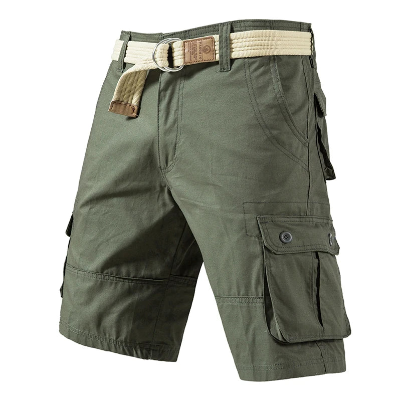 Eclano Men’s Cargo Knee Shorts – Plus Size Cotton