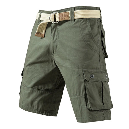 Eclano Men’s Cargo Knee Shorts – Plus Size Cotton