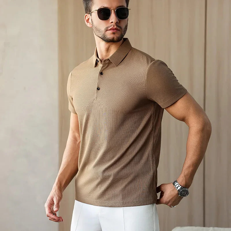 Eclano Men’s Business Casual Polo Shirt