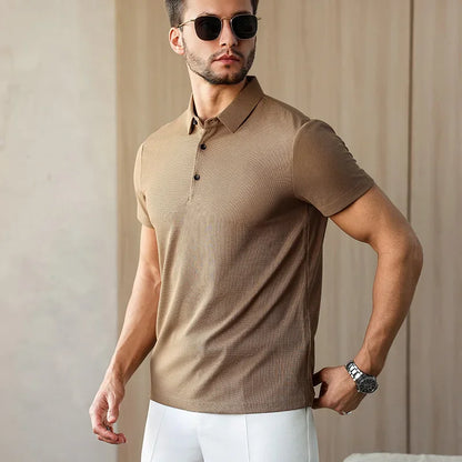 Eclano Men’s Business Casual Polo Shirt