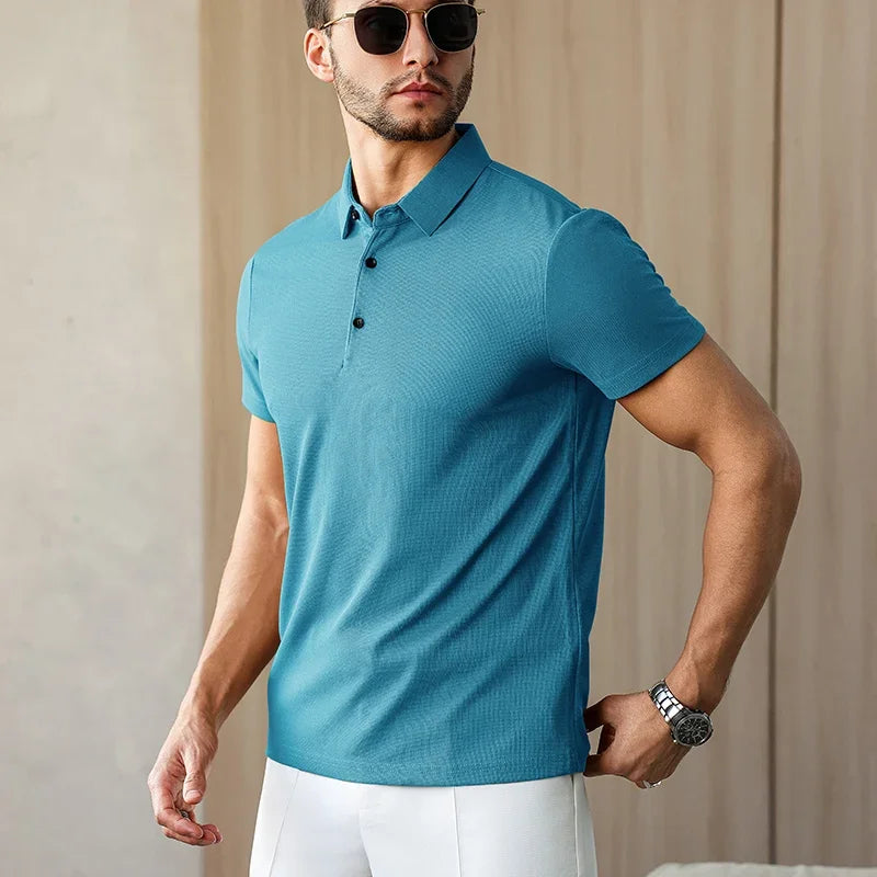 Eclano Men’s Business Casual Polo Shirt