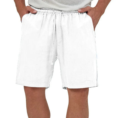 Eclano Men’s Cotton & Linen Shorts – Casual Lightweight Breathable Beachwear