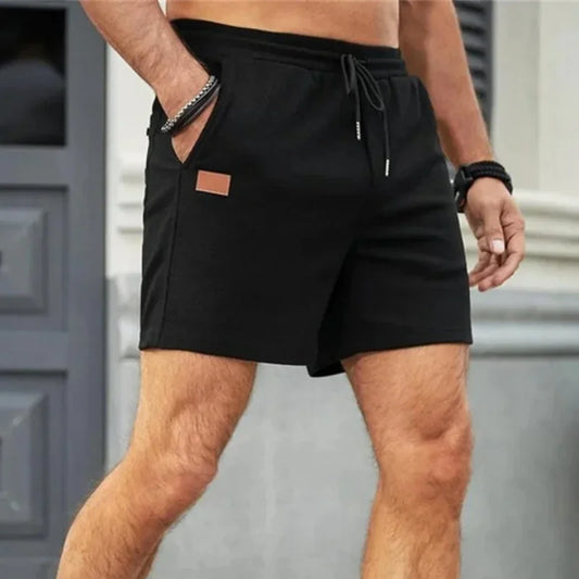 Eclano Men’s Casual Shorts – Breathable Polyester with Adjustable Drawstring