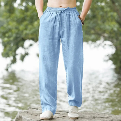 Eclano Men’s Beach Jogger Pants – Cotton & Linen