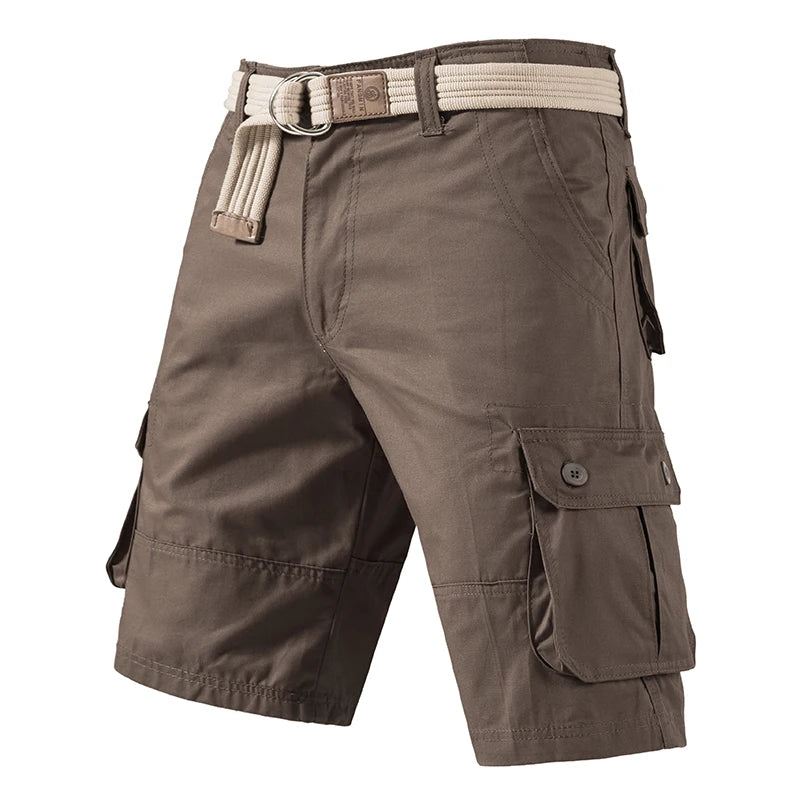 Eclano Men’s Cargo Knee Shorts – Plus Size Cotton
