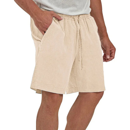 Eclano Men’s Cotton & Linen Shorts – Casual Lightweight Breathable Beachwear