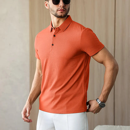 Eclano Men’s Business Casual Polo Shirt