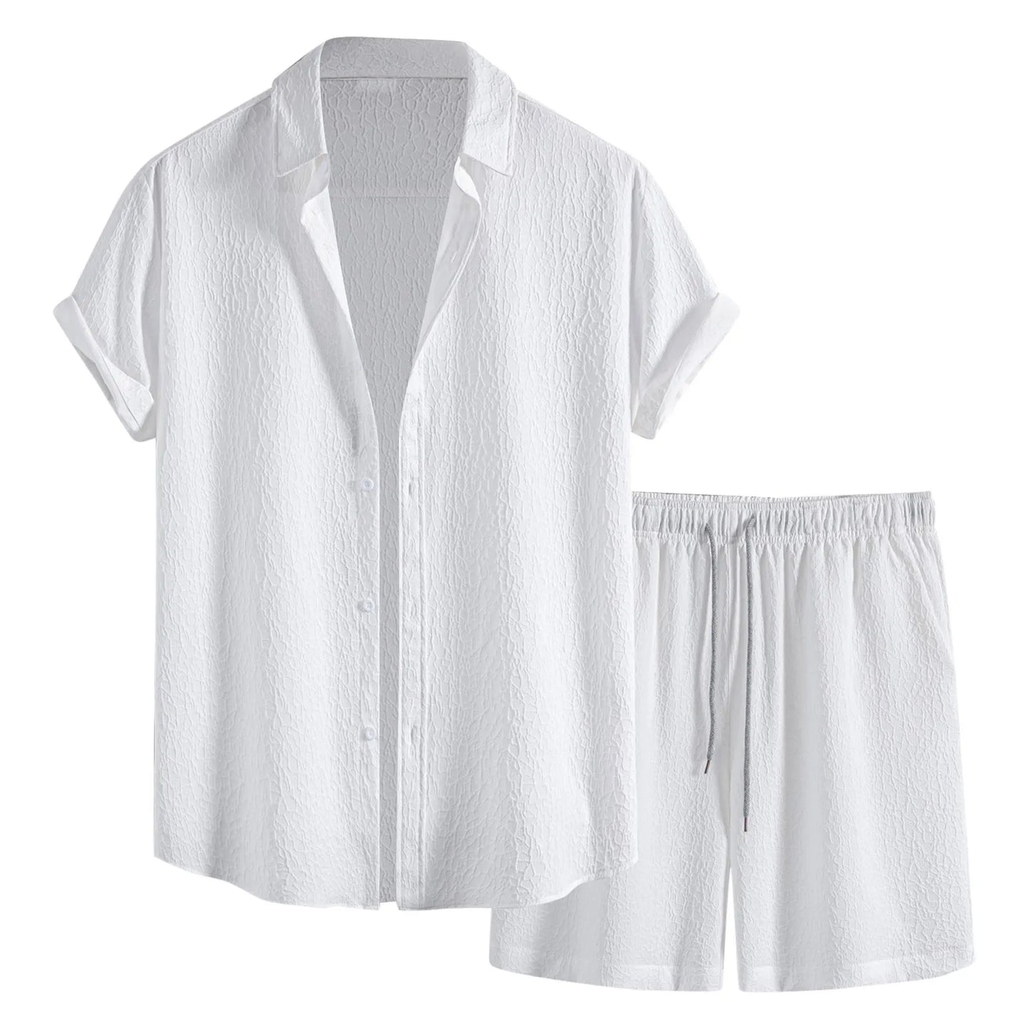 Eclano Men’s 2-Piece Set – Short Sleeve Shirt & Shorts