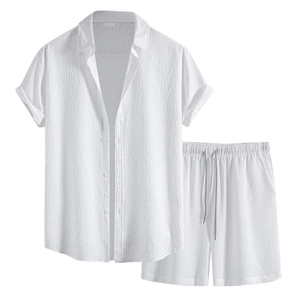 Eclano Men’s 2-Piece Set – Short Sleeve Shirt & Shorts