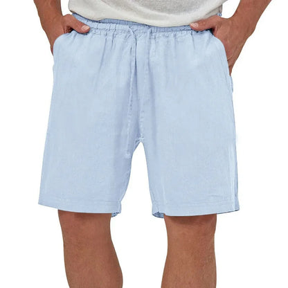 Eclano Men’s Cotton & Linen Shorts – Casual Lightweight Breathable Beachwear