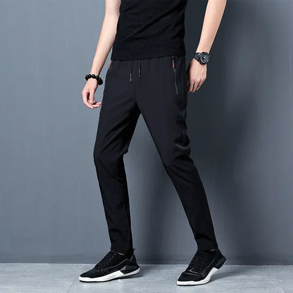 Eclano Men’s Casual Stretch Slim Fit Jogger Pants – Elastic Waist
